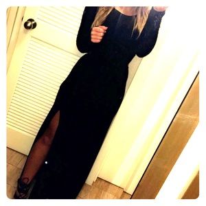 Black maxi dress